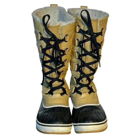 Sorel Tivoli High Women's Waterproof Snow Boots Lace Up Sherpa Lined Size 5.5 - Picture 2 of 16